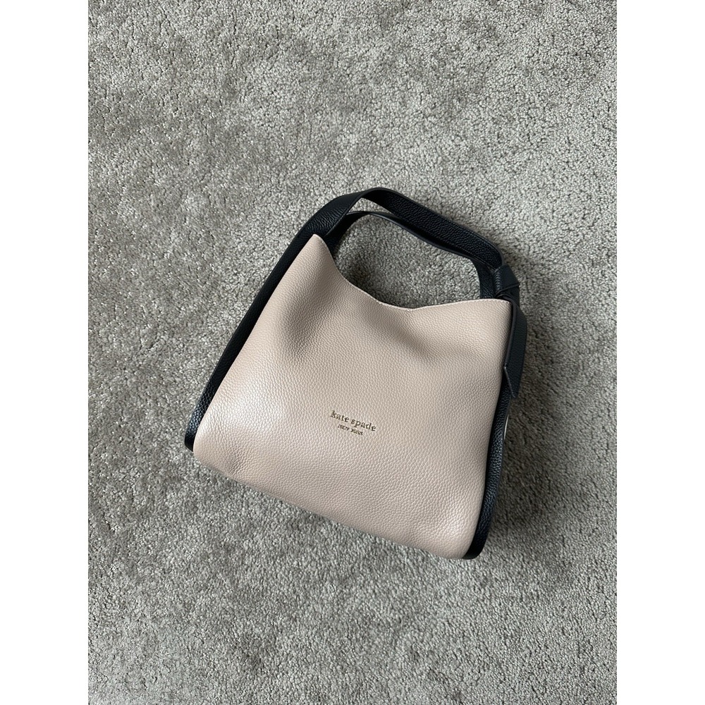 Rare Womens Bag Kate Spade Beige Black Shoulder Bag, Streetwear Luxury